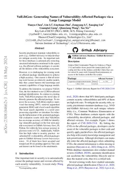 VulLibGen: Generating Names of Vulnerability-Affected Packages via a
  Large Language Model