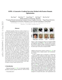 GIFD: A Generative Gradient Inversion Method with Feature Domain
  Optimization