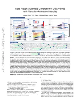 Data Player: Automatic Generation of Data Videos with
  Narration-Animation Interplay