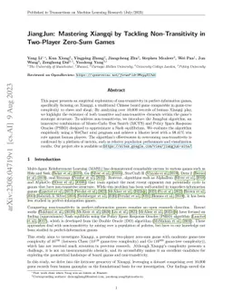 JiangJun: Mastering Xiangqi by Tackling Non-Transitivity in Two-Player
  Zero-Sum Games