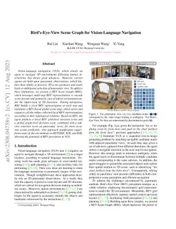 Bird's-Eye-View Scene Graph for Vision-Language Navigation