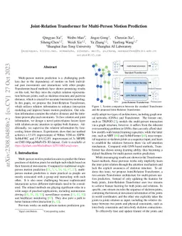 Joint-Relation Transformer for Multi-Person Motion Prediction