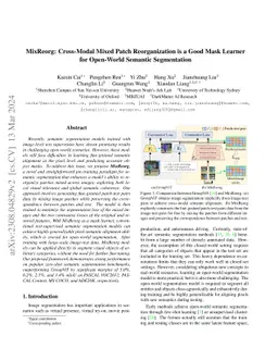 MixReorg: Cross-Modal Mixed Patch Reorganization is a Good Mask Learner
  for Open-World Semantic Segmentation