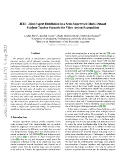 JEDI: Joint Expert Distillation in a Semi-Supervised Multi-Dataset
  Student-Teacher Scenario for Video Action Recognition