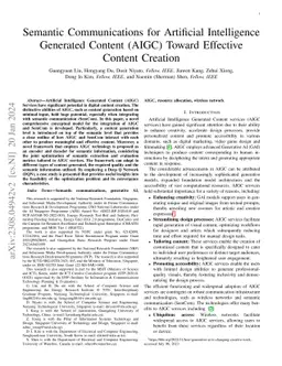 Semantic Communications for Artificial Intelligence Generated Content
  (AIGC) Toward Effective Content Creation