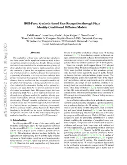 IDiff-Face: Synthetic-based Face Recognition through Fizzy
  Identity-Conditioned Diffusion Models