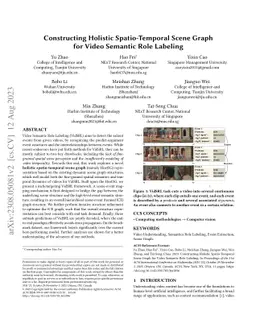 Constructing Holistic Spatio-Temporal Scene Graph for Video Semantic
  Role Labeling