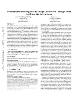 PromptPaint: Steering Text-to-Image Generation Through Paint Medium-like
  Interactions