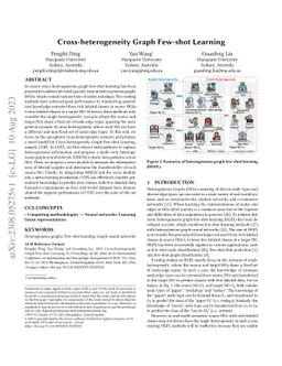 Cross-heterogeneity Graph Few-shot Learning