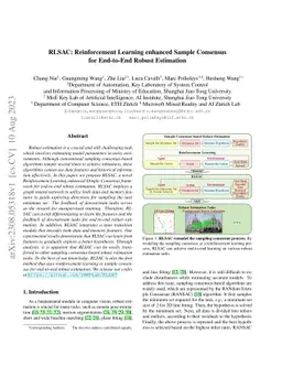 RLSAC: Reinforcement Learning enhanced Sample Consensus for End-to-End
  Robust Estimation