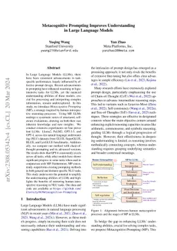 Metacognitive Prompting Improves Understanding in Large Language Models