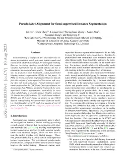 Pseudo-label Alignment for Semi-supervised Instance Segmentation