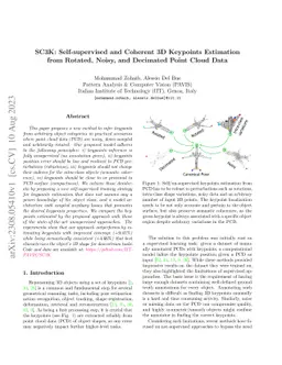 SC3K: Self-supervised and Coherent 3D Keypoints Estimation from Rotated,
  Noisy, and Decimated Point Cloud Data