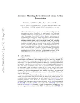 Ensemble Modeling for Multimodal Visual Action Recognition