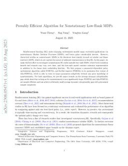 Provably Efficient Algorithm for Nonstationary Low-Rank MDPs