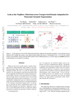 Look at the Neighbor: Distortion-aware Unsupervised Domain Adaptation
  for Panoramic Semantic Segmentation