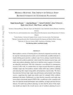 Models Matter: The Impact of Single-Step Retrosynthesis on Synthesis
  Planning