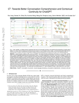 C5: Towards Better Conversation Comprehension and Contextual Continuity
  for ChatGPT