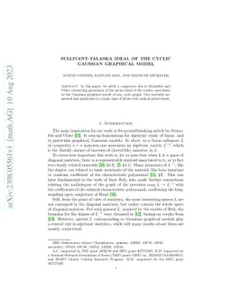 Sullivant-Talaska ideal of the cyclic Gaussian Graphical Model