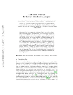 Test-Time Selection for Robust Skin Lesion Analysis