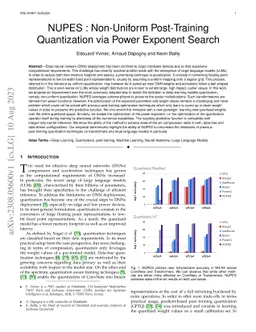 NUPES : Non-Uniform Post-Training Quantization via Power Exponent Search