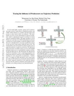 Tracing the Influence of Predecessors on Trajectory Prediction