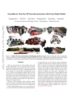 FrozenRecon: Pose-free 3D Scene Reconstruction with Frozen Depth Models