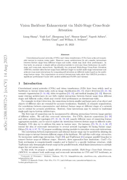 Vision Backbone Enhancement via Multi-Stage Cross-Scale Attention