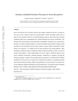 Semantic-embedded Similarity Prototype for Scene Recognition