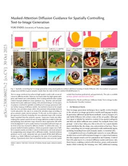 Masked-Attention Diffusion Guidance for Spatially Controlling
  Text-to-Image Generation