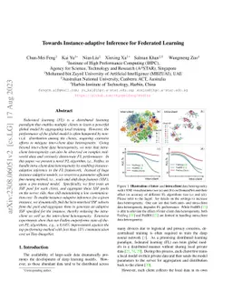 Towards Instance-adaptive Inference for Federated Learning