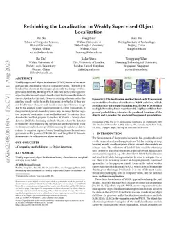 Rethinking the Localization in Weakly Supervised Object Localization