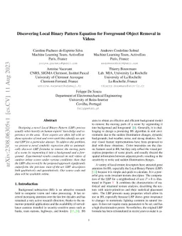 Discovering Local Binary Pattern Equation for Foreground Object Removal
  in Videos