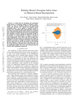 Refining Obstacle Perception Safety Zones via Maneuver-Based
  Decomposition