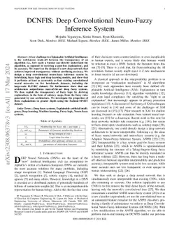 DCNFIS: Deep Convolutional Neuro-Fuzzy Inference System