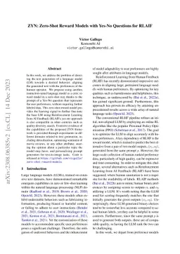 ZYN: Zero-Shot Reward Models with Yes-No Questions for RLAIF