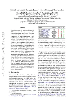 NewsDialogues: Towards Proactive News Grounded Conversation