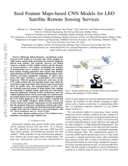Seed Feature Maps-based CNN Models for LEO Satellite Remote Sensing
  Services