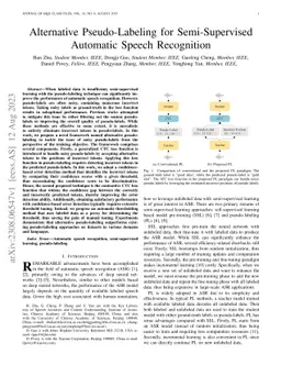 Alternative Pseudo-Labeling for Semi-Supervised Automatic Speech
  Recognition