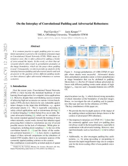 On the Interplay of Convolutional Padding and Adversarial Robustness