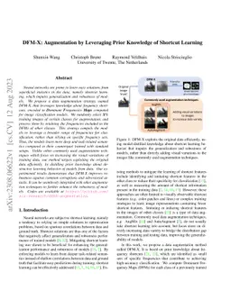 DFM-X: Augmentation by Leveraging Prior Knowledge of Shortcut Learning