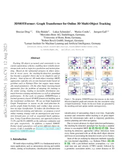3DMOTFormer: Graph Transformer for Online 3D Multi-Object Tracking