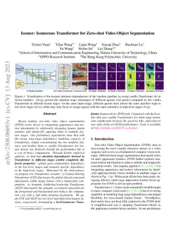 Isomer: Isomerous Transformer for Zero-shot Video Object Segmentation