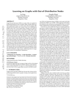 Learning on Graphs with Out-of-Distribution Nodes