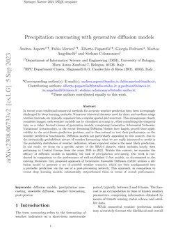 Precipitation nowcasting with generative diffusion models