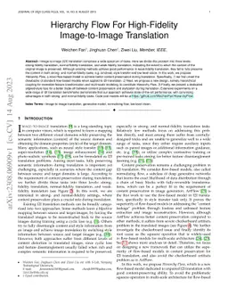 Hierarchy Flow For High-Fidelity Image-to-Image Translation