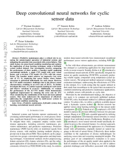 Deep convolutional neural networks for cyclic sensor data