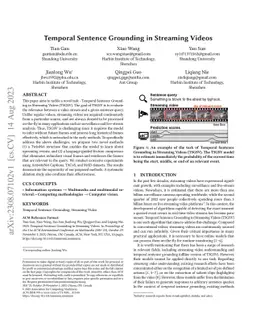 Temporal Sentence Grounding in Streaming Videos