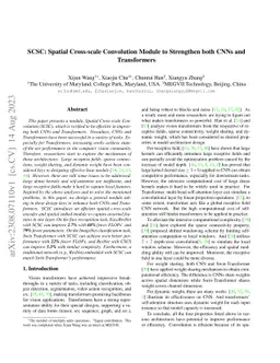 SCSC: Spatial Cross-scale Convolution Module to Strengthen both CNNs and
  Transformers