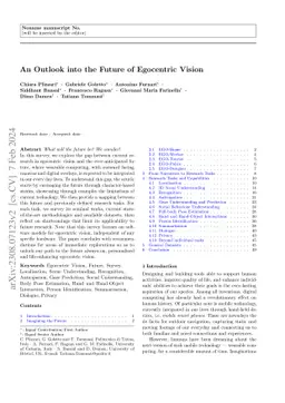 An Outlook into the Future of Egocentric Vision